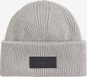 Bonnet Calvin Klein en gris : devant