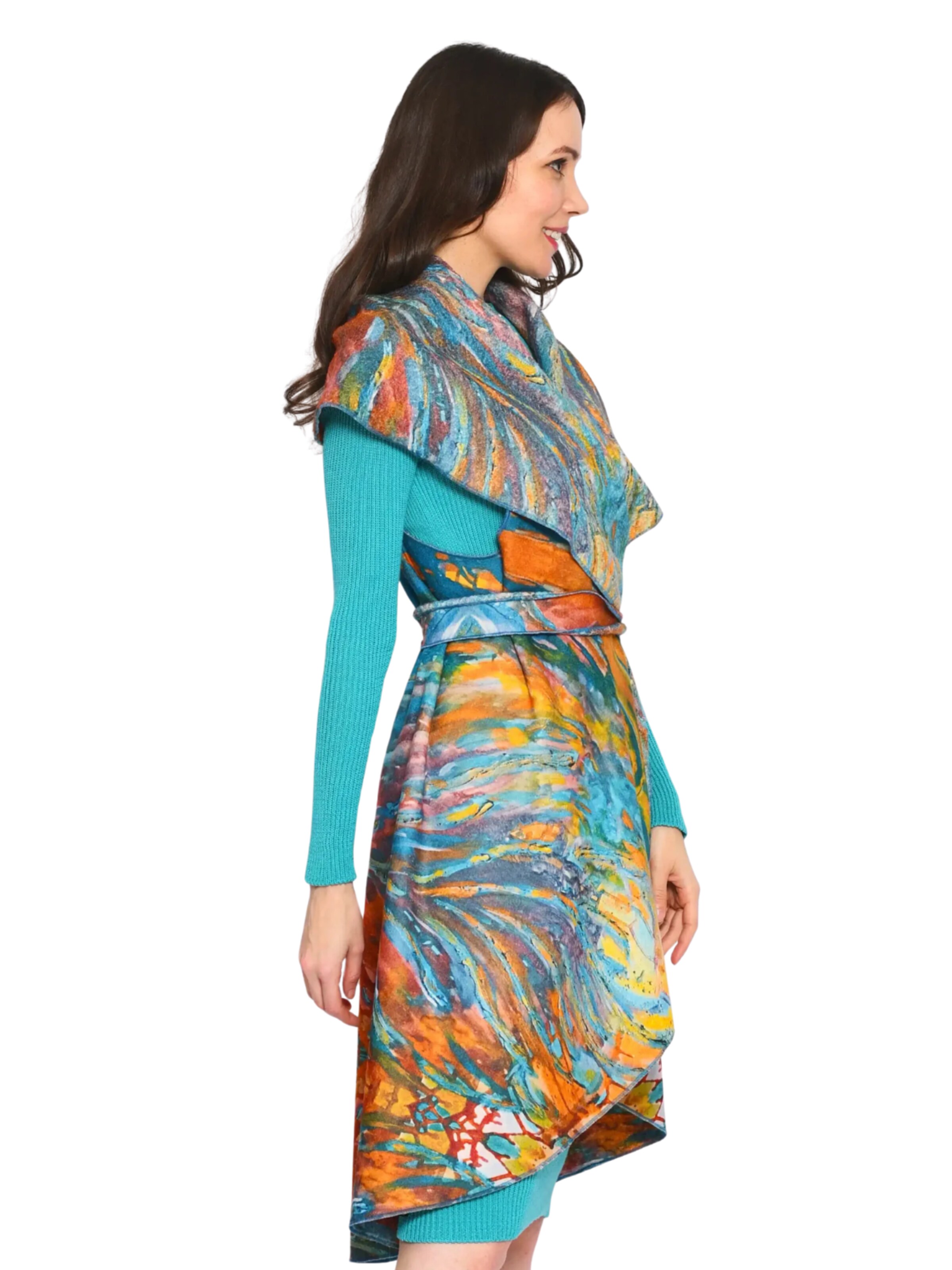 Csillag Zsuzsi - Chaleco 'Dina' en Mezcla de colores