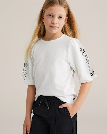 WE Fashion Μπλούζα σε λευκό: μπροστά
