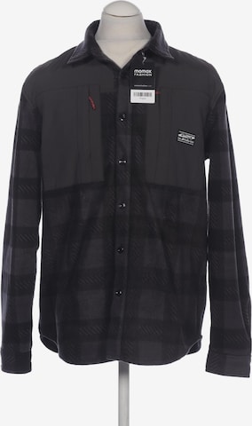 QUIKSILVER Button Up Shirt in M in Grey: front