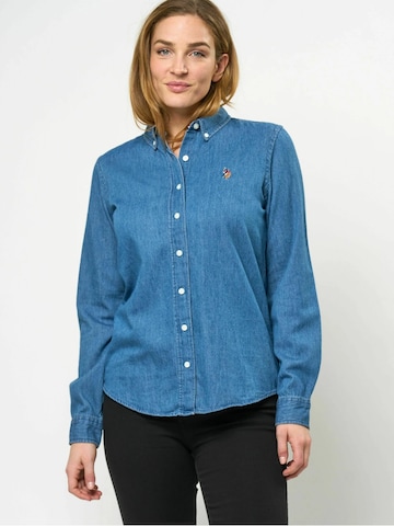 Chemisier 'Bene' U.S. POLO ASSN. en bleu : devant