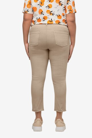 Skinny Pantalon Ulla Popken en beige