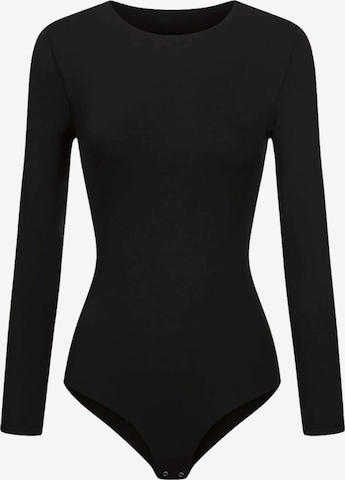 cfab Body 'Crew Neck Longsleeve Bodysuit' in Schwarz: Vorderseite