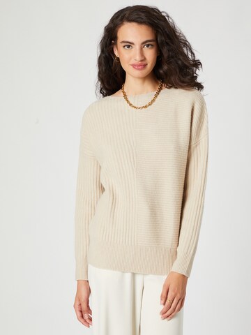 Guido Maria Kretschmer Women Pullover 'Franca' in Beige: Vorderseite