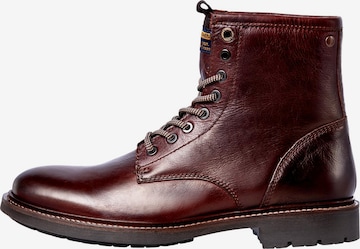 JACK & JONES Lace-Up Boots 'Tanner' in Brown: front