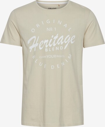 BLEND Shirt 'Abraham' in Beige: front