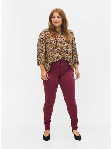 Zizzi Skinny Jeans 'Amy' in Rot