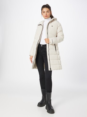 Calvin Klein Jeans Wintermantel in Wit