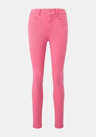 comma casual identity Skinny Trousers in Pink: front