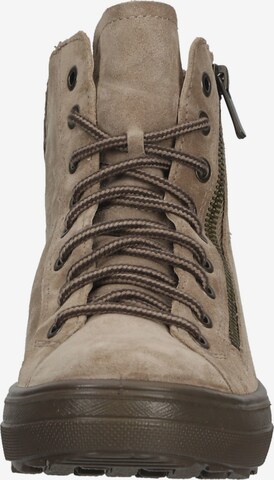 Legero Lace-Up Ankle Boots 'Mira' in Beige