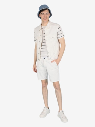 Colin's Vest in White denim, Item view