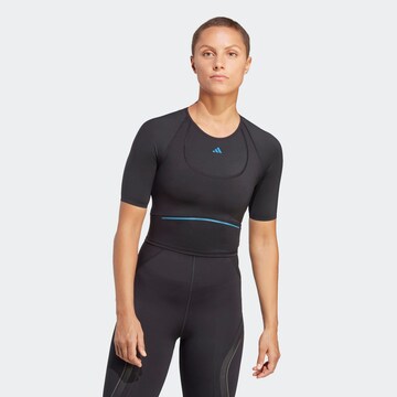 ADIDAS PERFORMANCE - Camiseta funcional en negro: frente