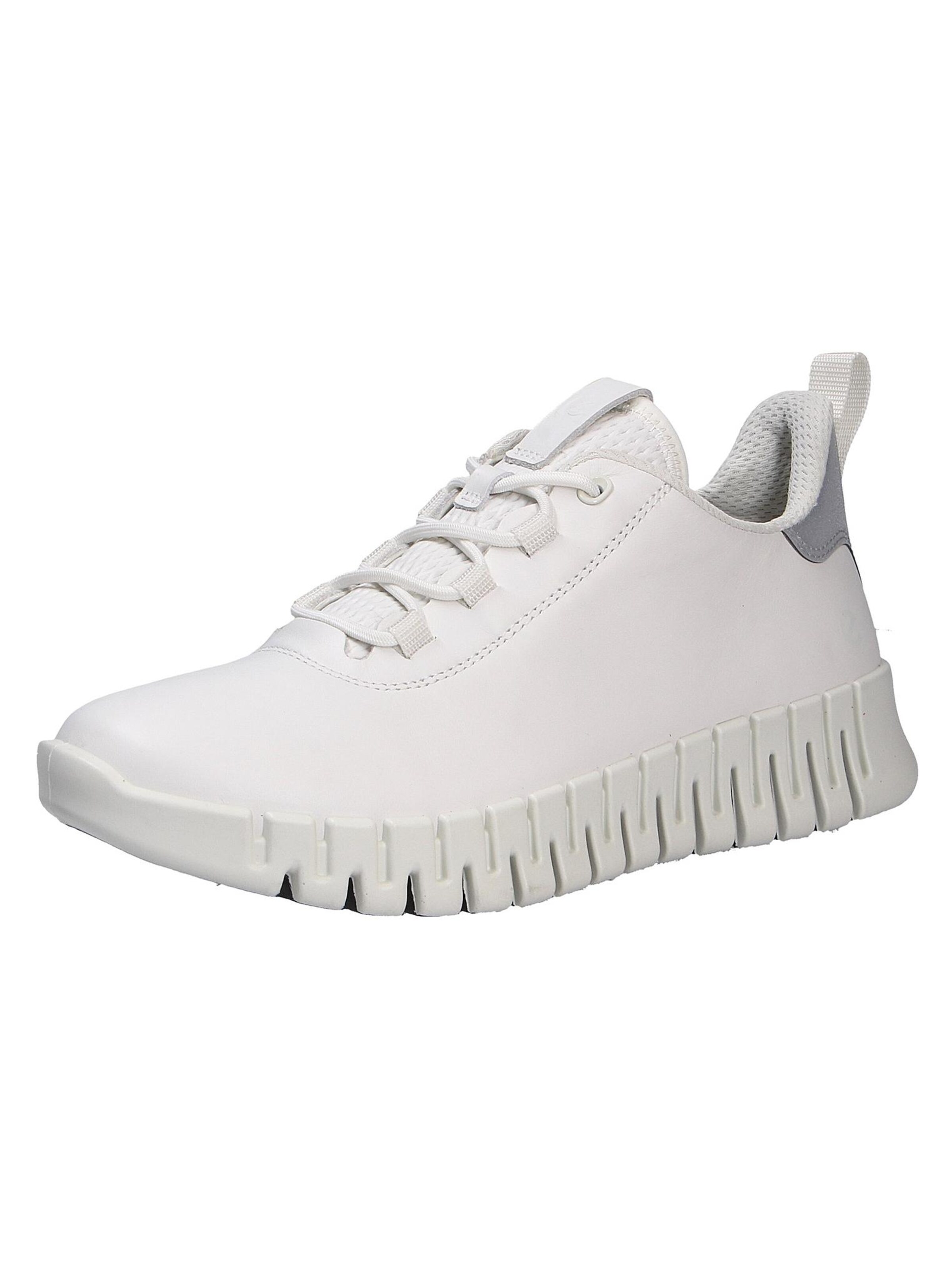 ECCO Athletic Lace-Up Shoes in White: front