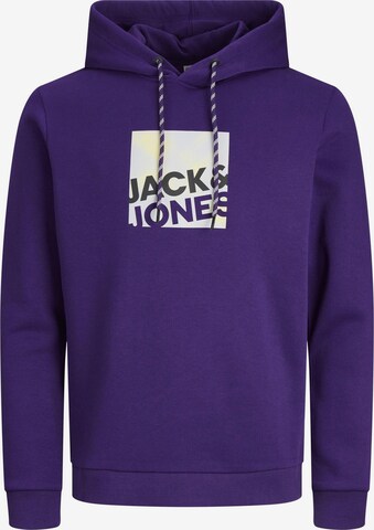 Sweat-shirt 'Logan' JACK & JONES en violet : devant