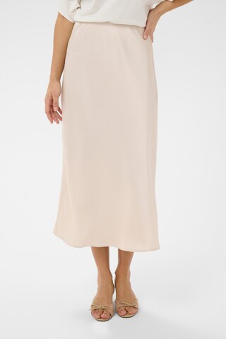Kaffe Rok 'Lotte' in Beige: voorkant