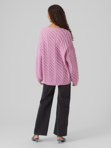 VERO MODA Sveter 'Hana' - Ružová