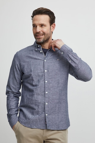 FQ1924 Regular fit Button Up Shirt 'Fqerlendur' in Blue: front