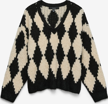 VERO MODA Pulóver 'VMCOLLEEN' - fekete: elől