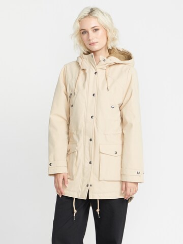 Volcom Outdoor Jacket ' WALK ON BY' in Beige: front