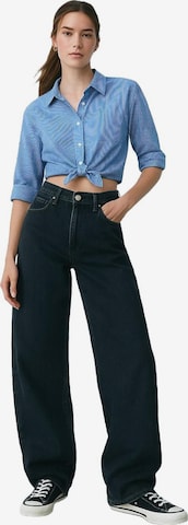 Maglietta 'Cropped Striped Shirt' di LTB Jeans in blu: frontale