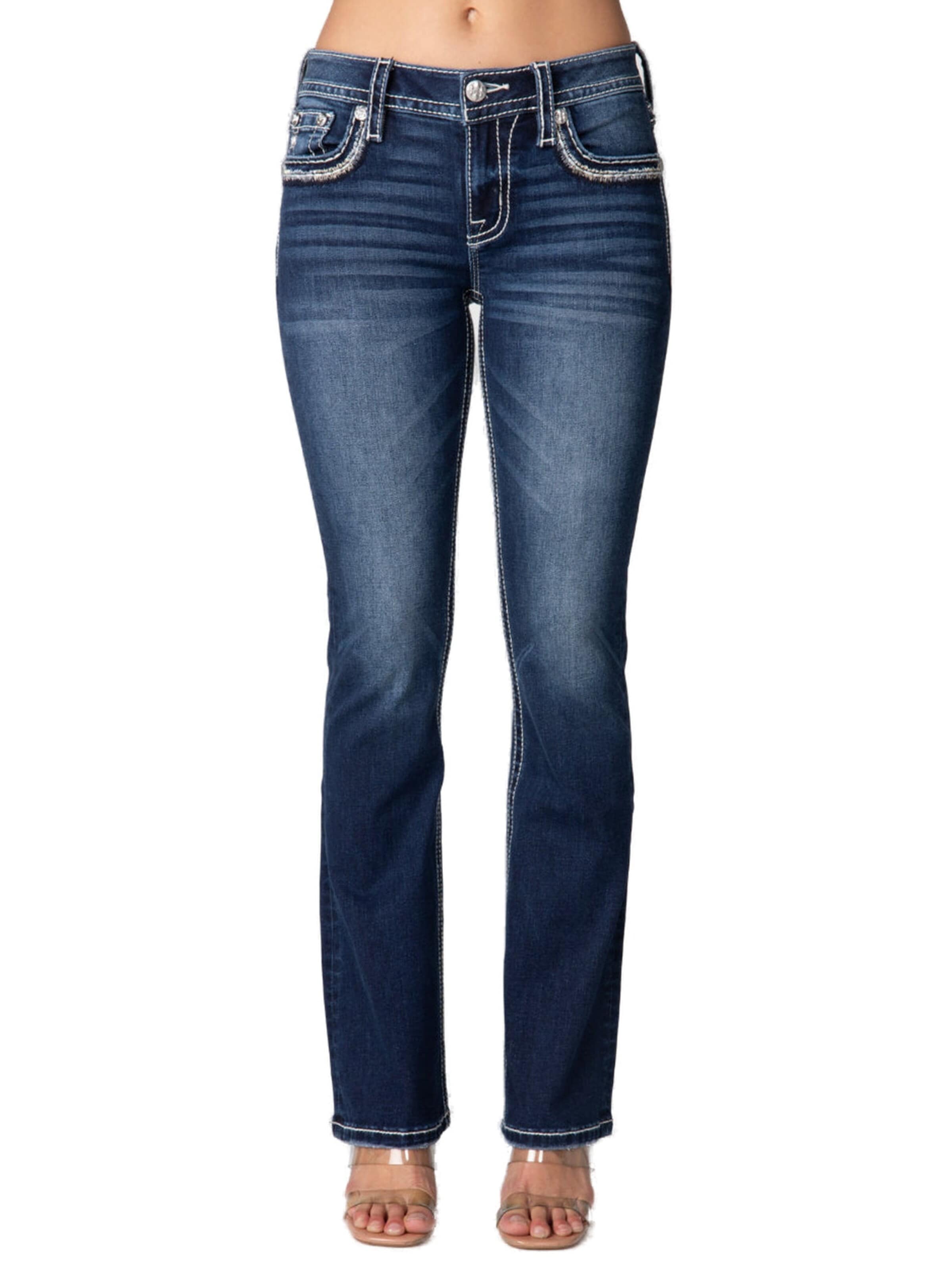 Miss Me - Bootcut Vaquero 'D1118 Mid-Rise Bootcut Jeans Langes Bein' en azul