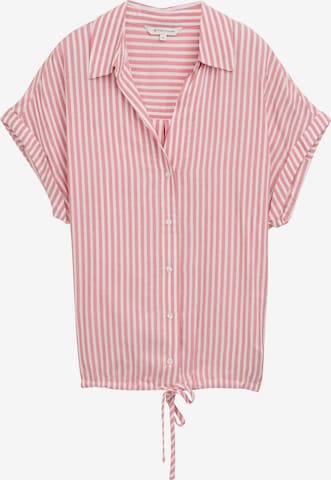 Chemisier TOM TAILOR en rouge : devant