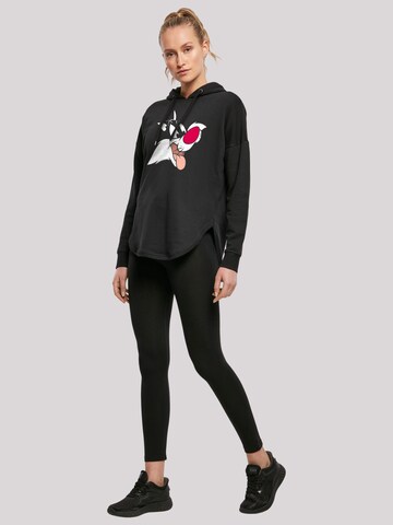 Sweat-shirt 'Looney Tunes Sylvester' F4NT4STIC en noir