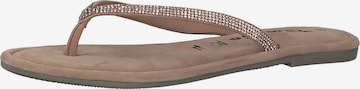 TAMARIS T-Bar Sandals in Brown: front