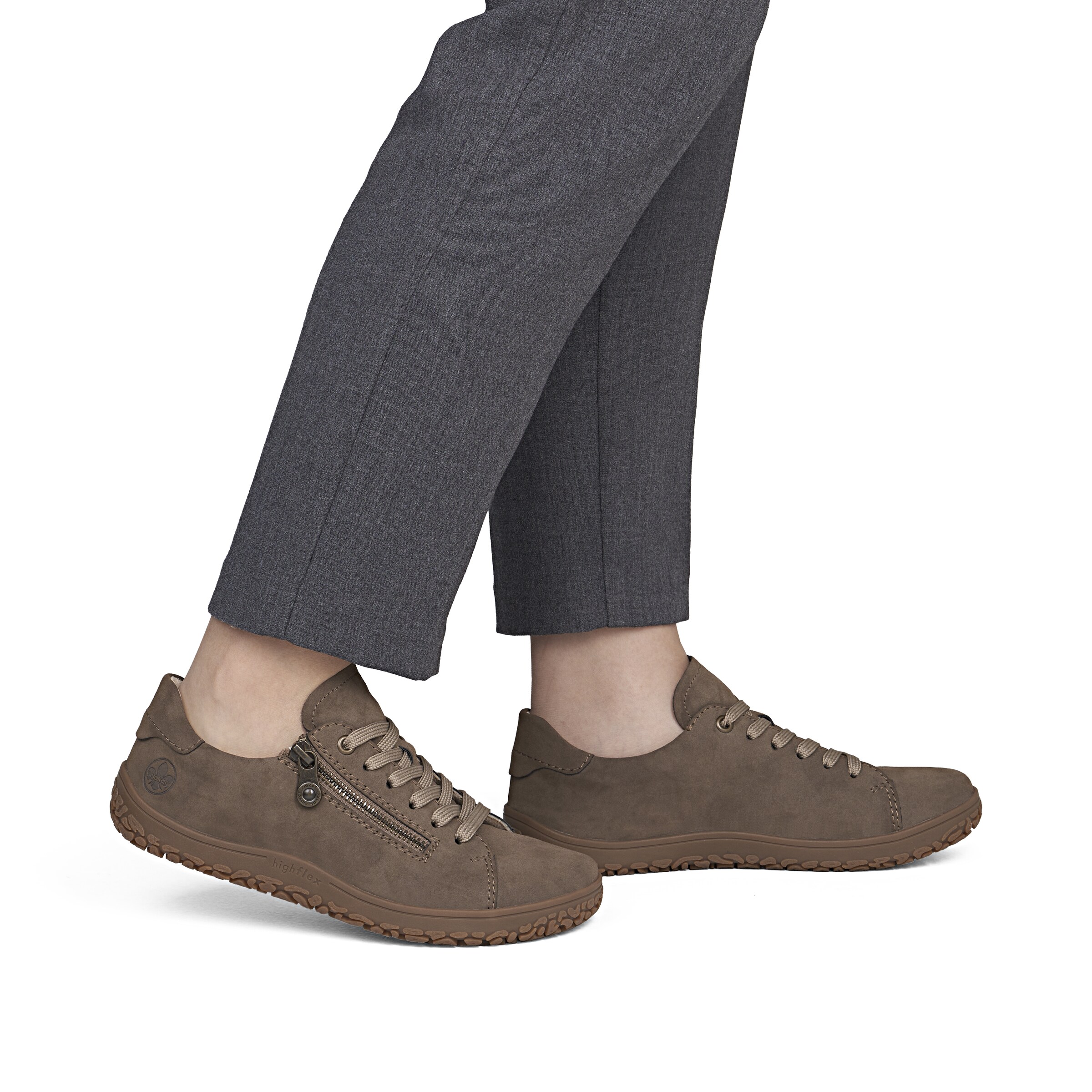 Chaussure de sport à lacets Rieker en marron