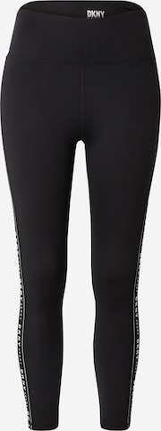 DKNY Performance Skinny Leggings in Black: front