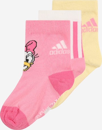 ADIDAS PERFORMANCE Athletic Socks in Yellow: front