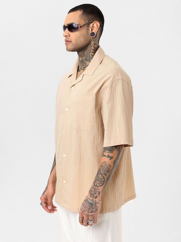 Dandalo Comfort fit Button Up Shirt 'Luc' in Beige