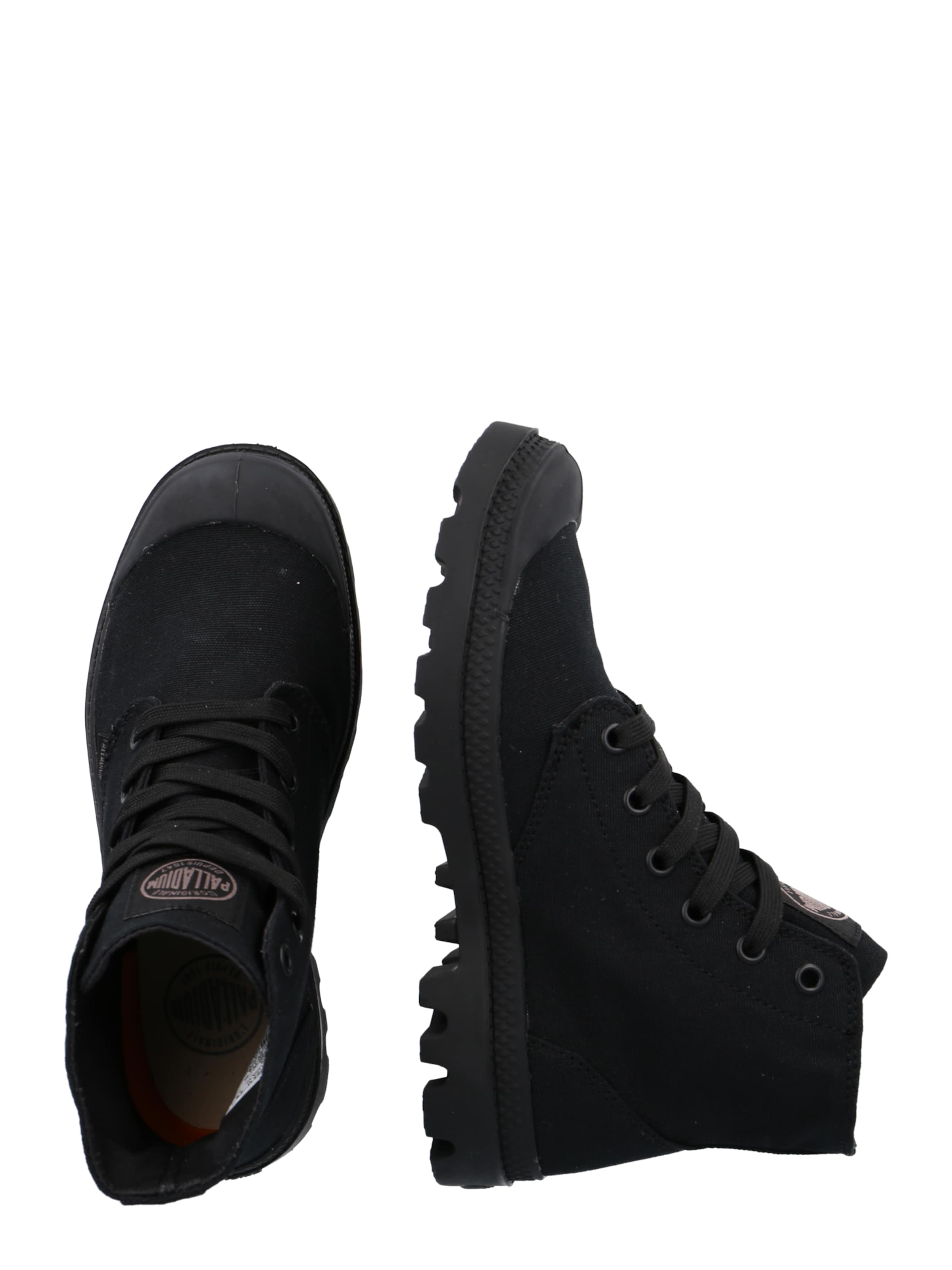 Palladium Високи маратонки 'Pampa' в черно