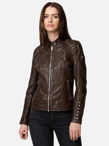 Tazzio Between-Season Jacket 'F521' in Brown