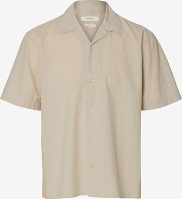 SELECTED Skjorte 'SLHSUN' i beige: forside