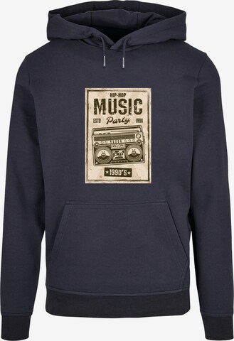 Mister Tee Sweatshirt 'Retro Boom' in Blauw: voorkant