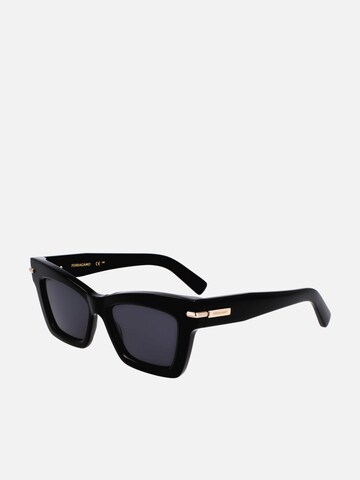 FERRAGAMO Sunglasses in Black: front