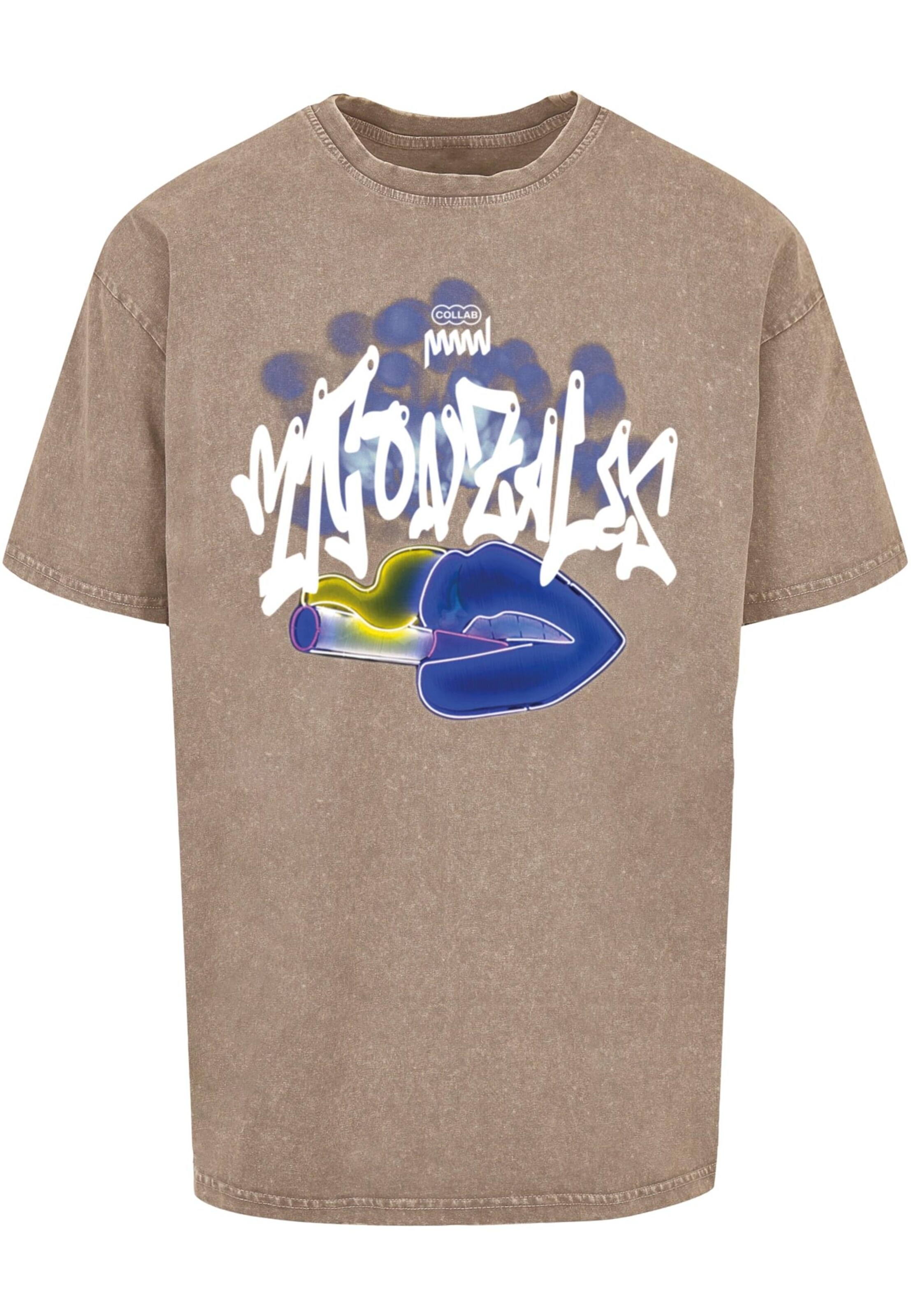 MJ Gonzales Shirt 'Kiss' in Beige: front