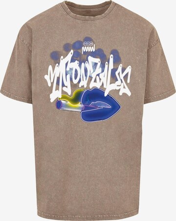 MJ Gonzales Shirt 'Kiss' in Beige: voorkant