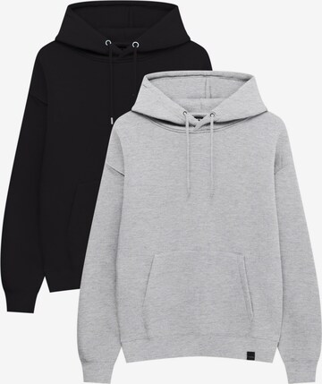 Pull&Bear Sweatshirt in Grijs: voorkant