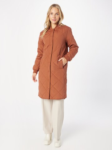 JDY Between-Seasons Coat 'DIANA' in Brown: front