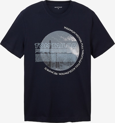 TOM TAILOR T-Shirt in marine / hellblau / weiß, Produktansicht