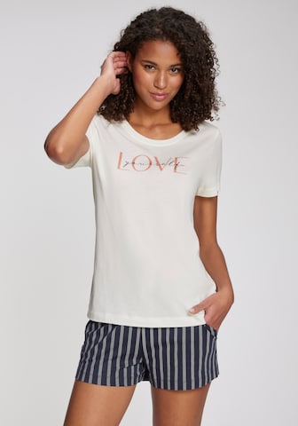 VIVANCE Pyjamashorts in Blau