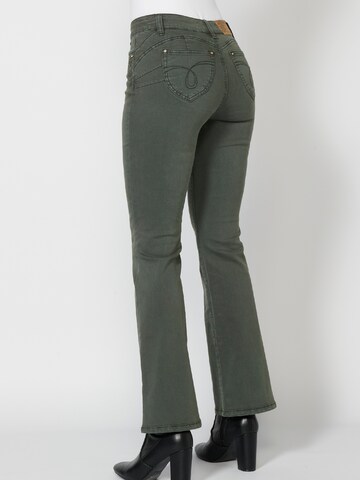 KOROSHI Bootcut Jeans i grønn