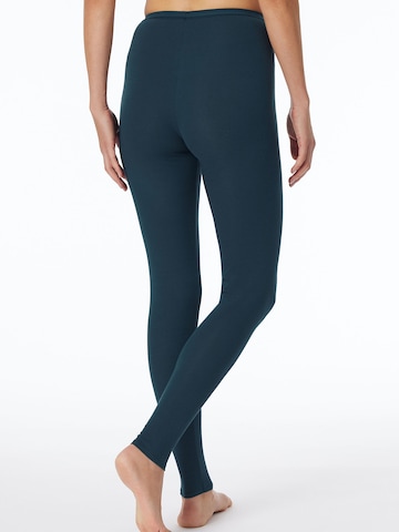 SCHIESSER Skinny Leggings ' Luxury ' in Blau