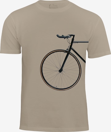 Cotton Prime T-Shirt 'Bike Lover' in Beige: Vorderseite