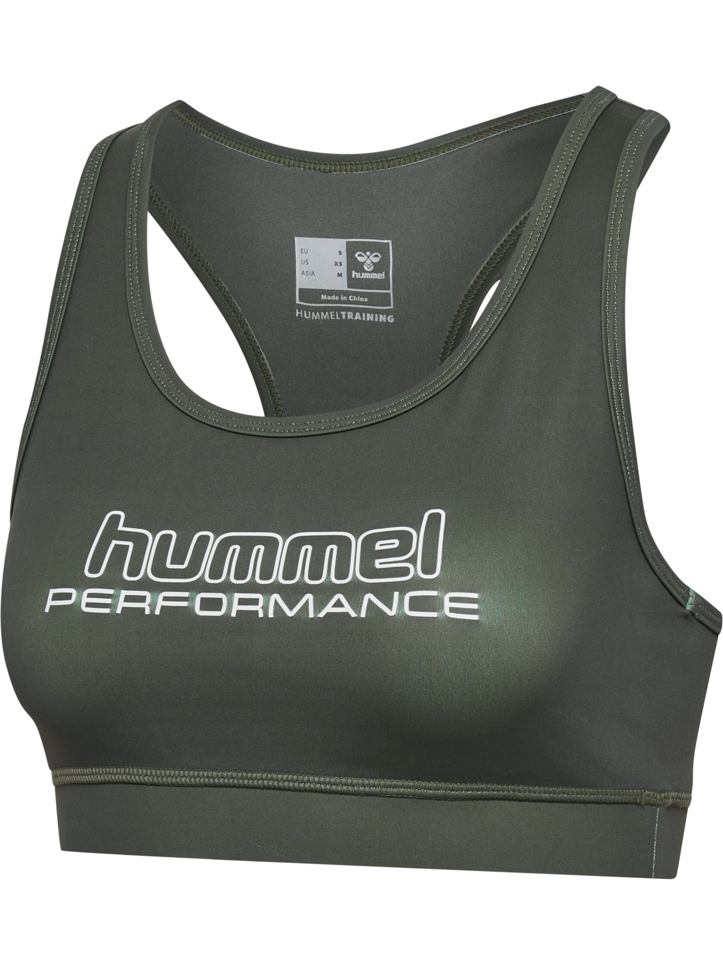 Hummel Bustier Sports-BH 'Te Fundamental' i grøn