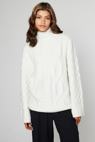 Aligne Sweater 'Geon' in White: front