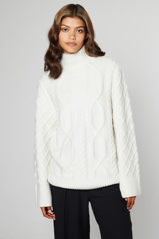 Aligne Pullover 'Geon' i hvid: forside