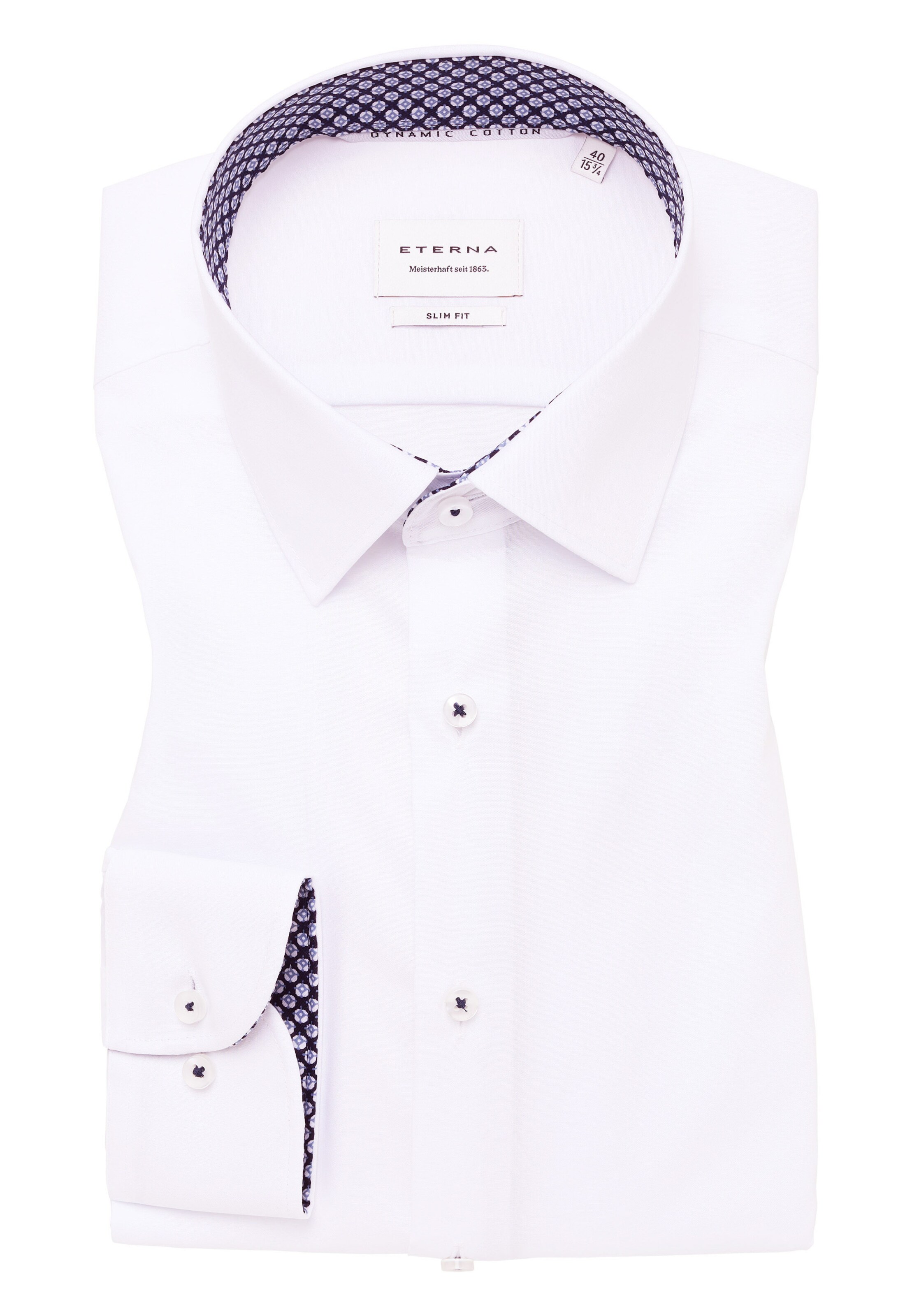 ETERNA Slim fit Business shirt in White